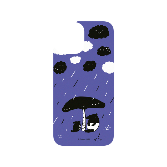 RhinoShield X LAIMO Clear iPhone 12 Pro Max Case - It's Raining (Purple)