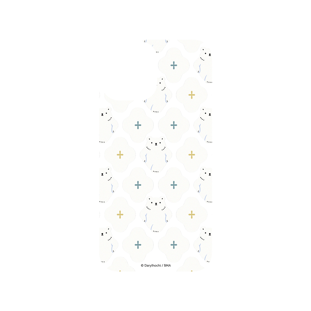 RhinoShield X Darylhochi Clear iPhone 12 Pro Max Case - White Flower