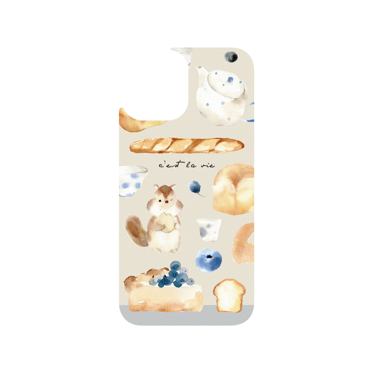 RhinoShield X Liang Feng Clear iPhone 12 Pro Max Case - Pear and bread