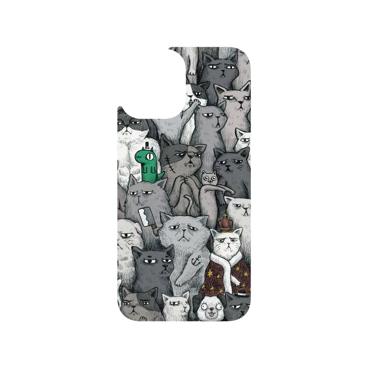 RhinoShield X Incrediville Clear iPhone 12 Pro Max Case - Tough Cats
