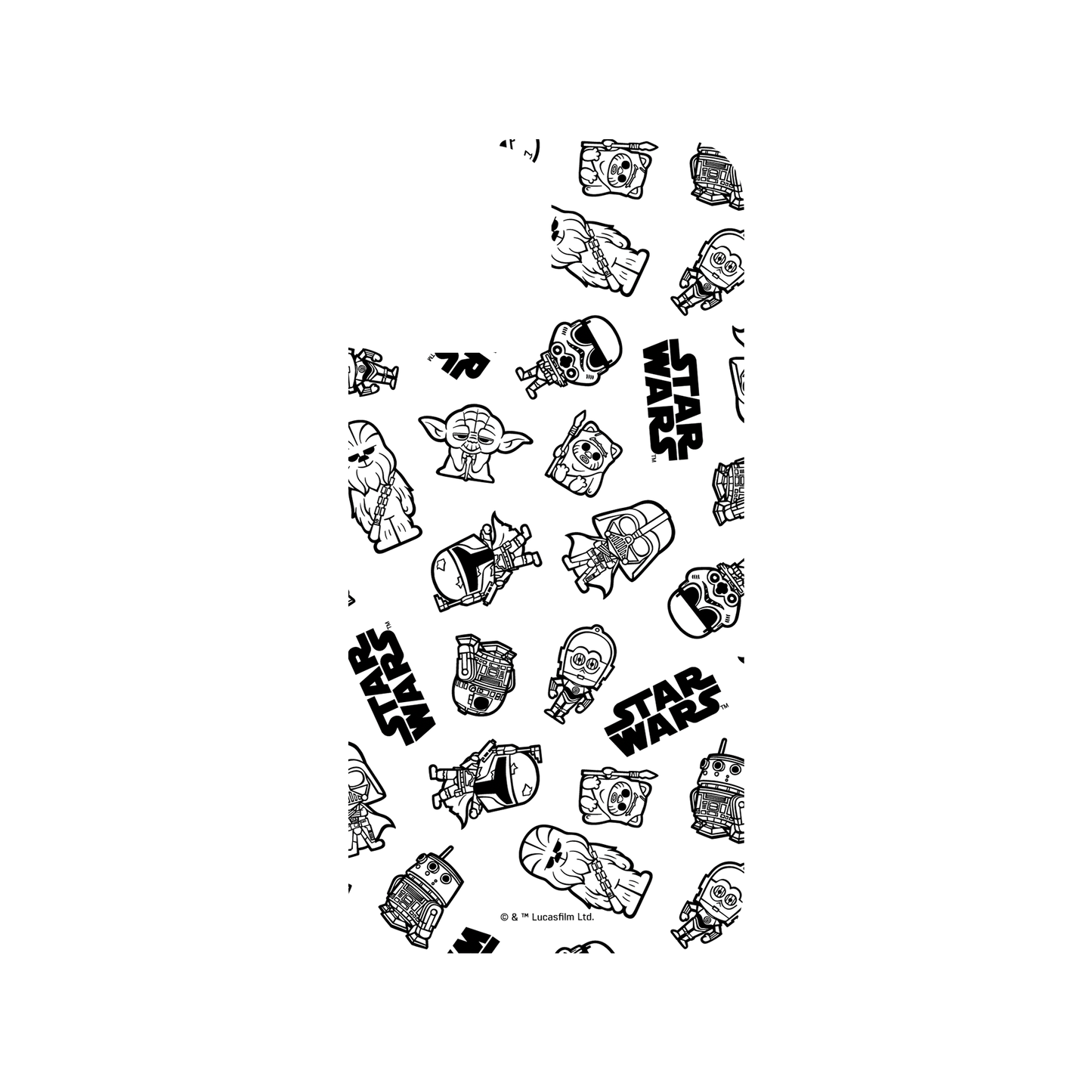 iPhone 12 Pro Max 犀牛盾Clear聯名設計款透明手機殼 StarWars 星際大戰系列 - Pattern 星際大戰-Galaxy