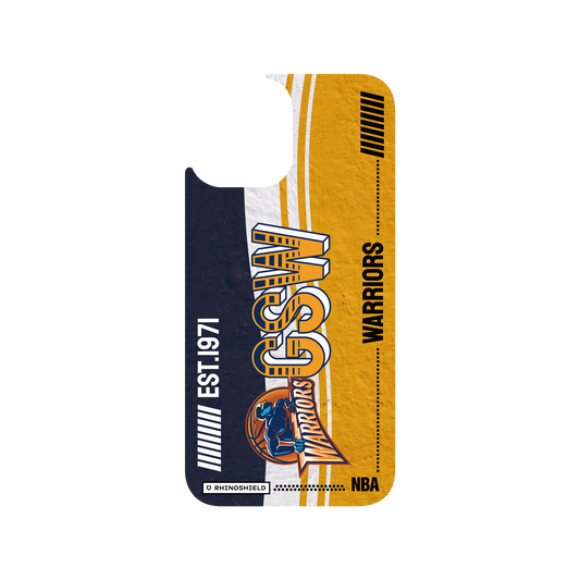 iPhone 12 Pro Max 犀牛盾Clear聯名設計款透明手機殼 NBA - 復古球員卡-金州勇士 Golden State Warriors - Vintage Card