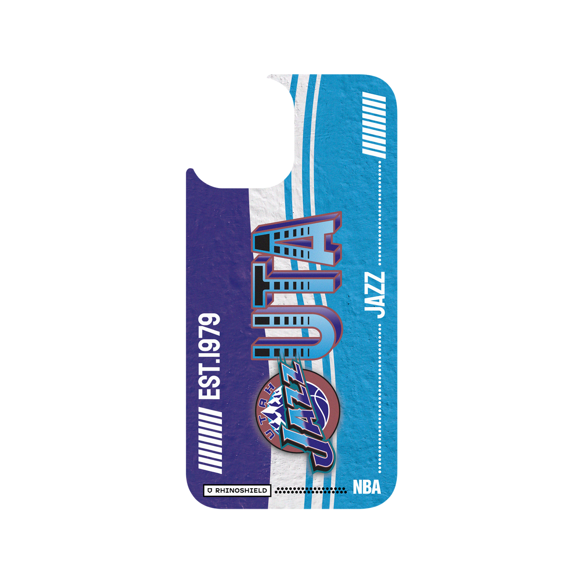 iPhone 12 Pro Max 犀牛盾Clear聯名設計款透明手機殼 NBA - 復古球員卡-猶他爵士 Utah Jazz - Vintage Card
