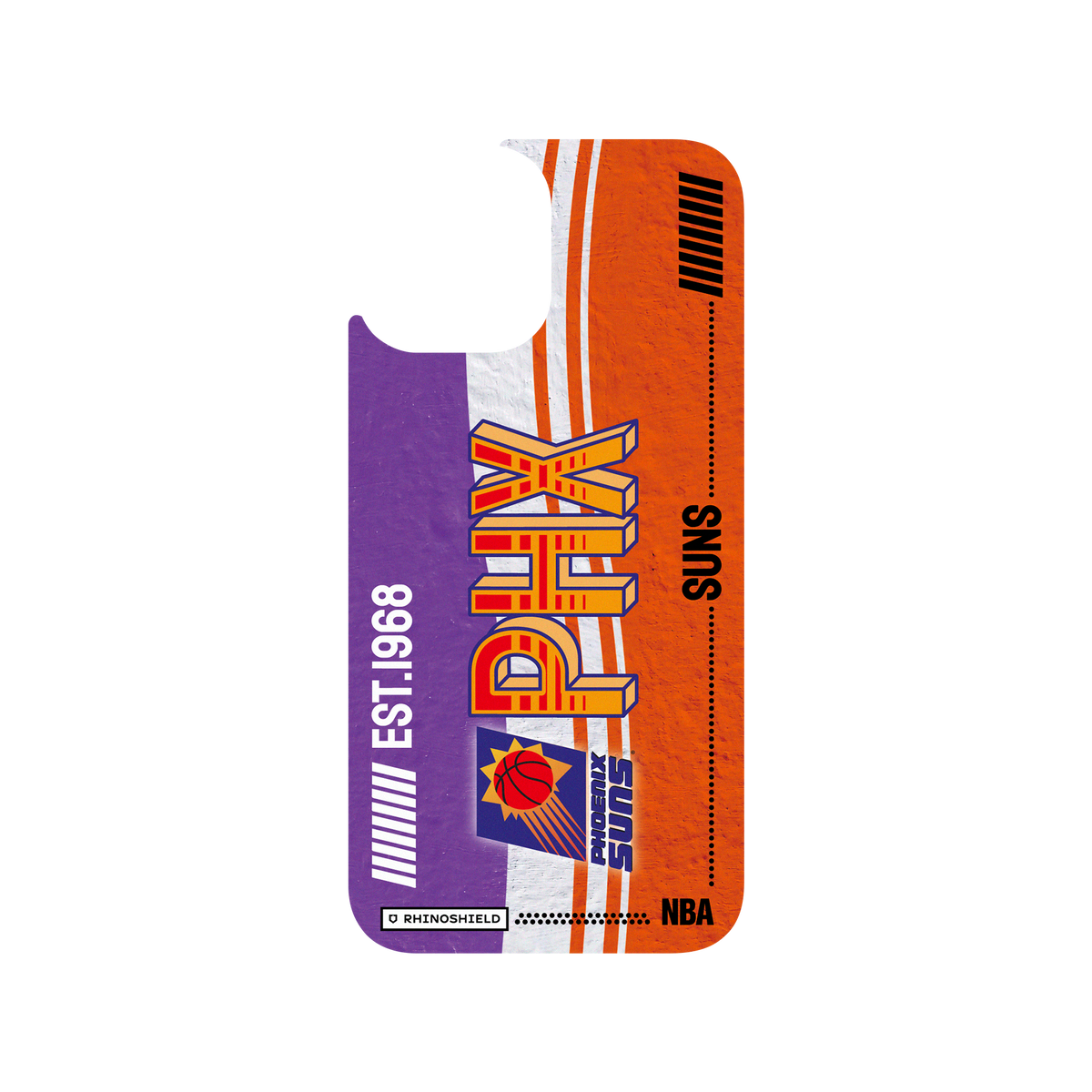 iPhone 12 Pro Max 犀牛盾Clear聯名設計款透明手機殼 NBA - 復古球員卡-鳳凰城太陽 Phoenix Suns - Vintage Card