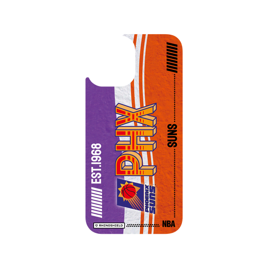 iPhone 12 Pro Max 犀牛盾Clear聯名設計款透明手機殼 NBA - 復古球員卡-鳳凰城太陽 Phoenix Suns - Vintage Card