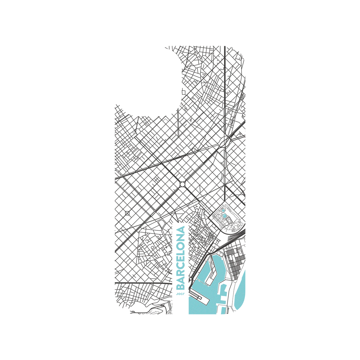 RhinoShield X JOCR Clear iPhone 12 Pro Max Case - Barcelona (Black Logo)