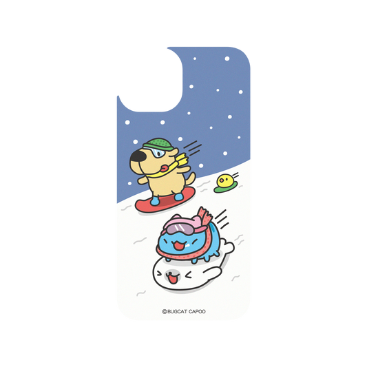 RhinoShield X BUGCAT CAPOO Clear iPhone 13 Case - Fun of Skiing
