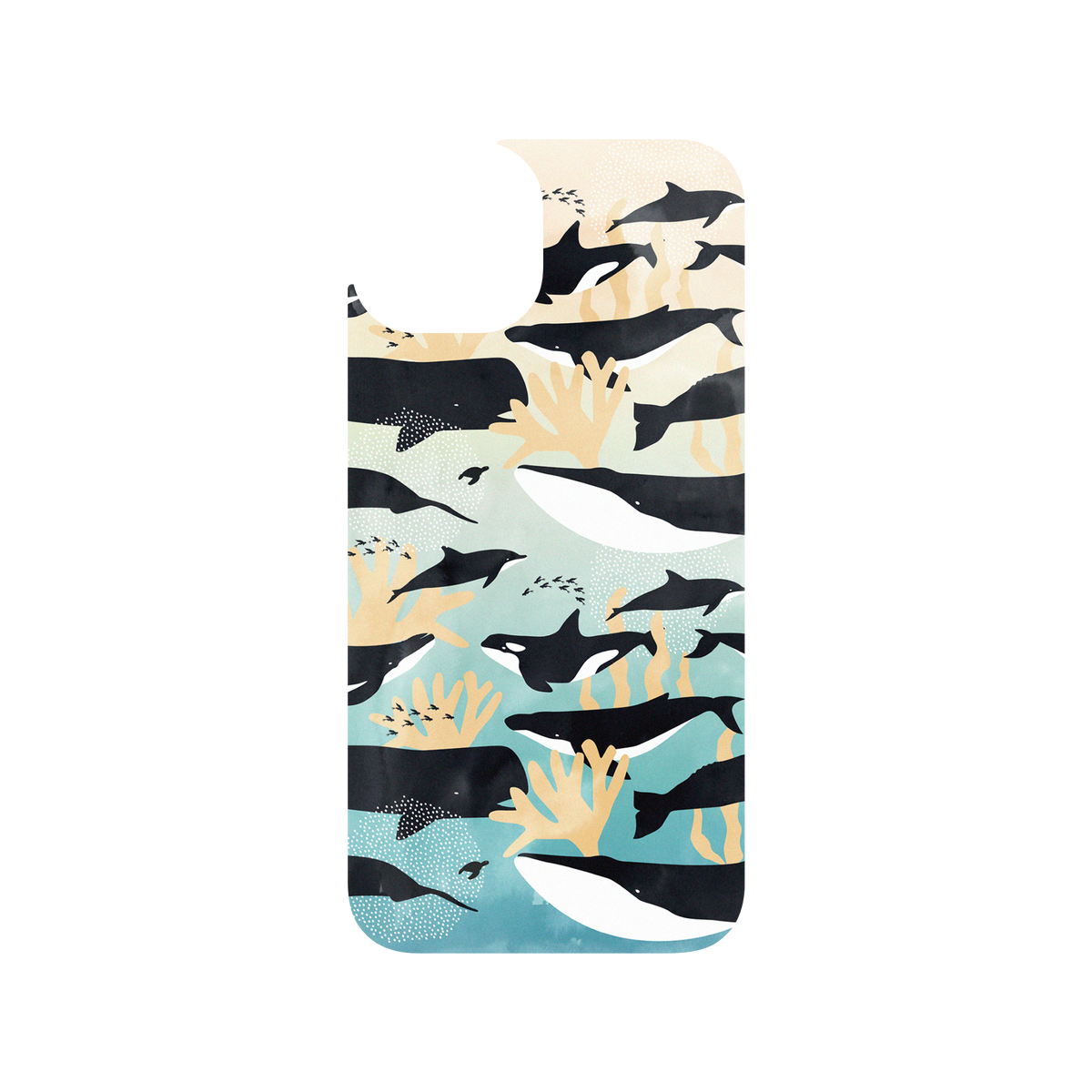 RHINOSHIELD X WasangShow Clear iPhone 13 Case - Call of the Ocean