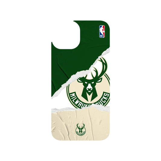 RhinoShield X NBA Clear iPhone 13 Case - Milwaukee Bucks - Sweat and Tears