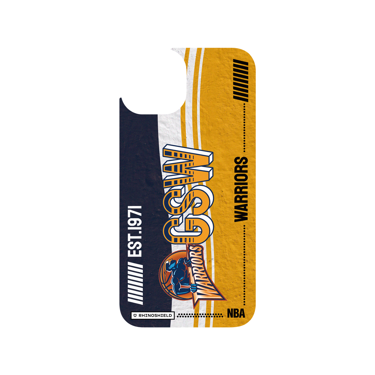 iPhone 13 犀牛盾Clear聯名設計款透明手機殼 NBA - 復古球員卡-金州勇士 Golden State Warriors - Vintage Card