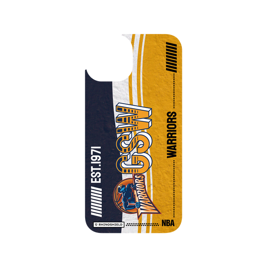 iPhone 13 犀牛盾Clear聯名設計款透明手機殼 NBA - 復古球員卡-金州勇士 Golden State Warriors - Vintage Card