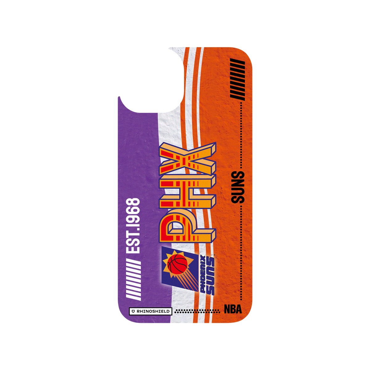 iPhone 13 犀牛盾Clear聯名設計款透明手機殼 NBA - 復古球員卡-鳳凰城太陽 Phoenix Suns - Vintage Card