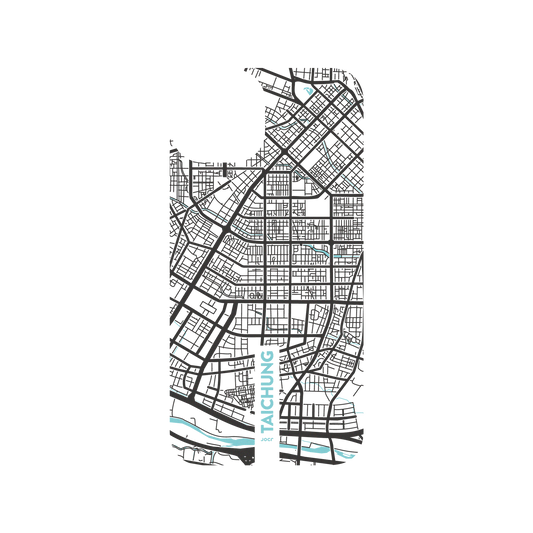 iPhone 13 犀牛盾Clear聯名設計款透明手機殼 JOCR - Taichung (Black Logo)