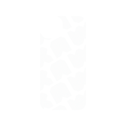 RhinoShield X JOCR Clear iPhone 13 Case - Raw White Pattern Big