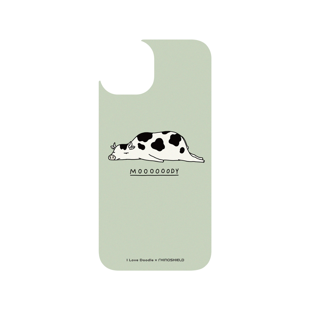 RhinoShield X I Love Doodle Clear iPhone 13 Case - Mooooody