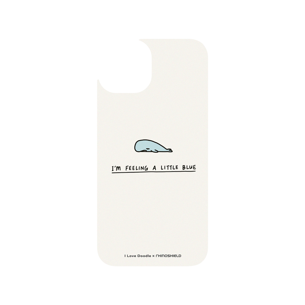 RhinoShield X I Love Doodle Clear iPhone 13 Case - I'm Feeling A Little Blue