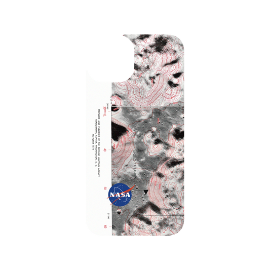 RhinoShield X Cosmos Clear iPhone 13 Case - Apollo 17 Landing Site