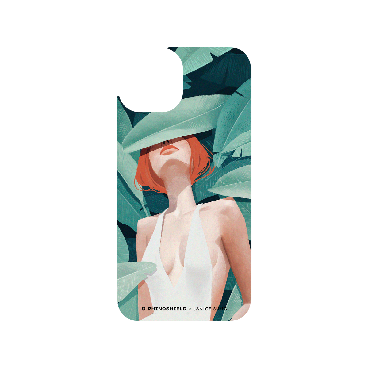 RhinoShield X Janice Sung Clear iPhone 13 Case - Orange