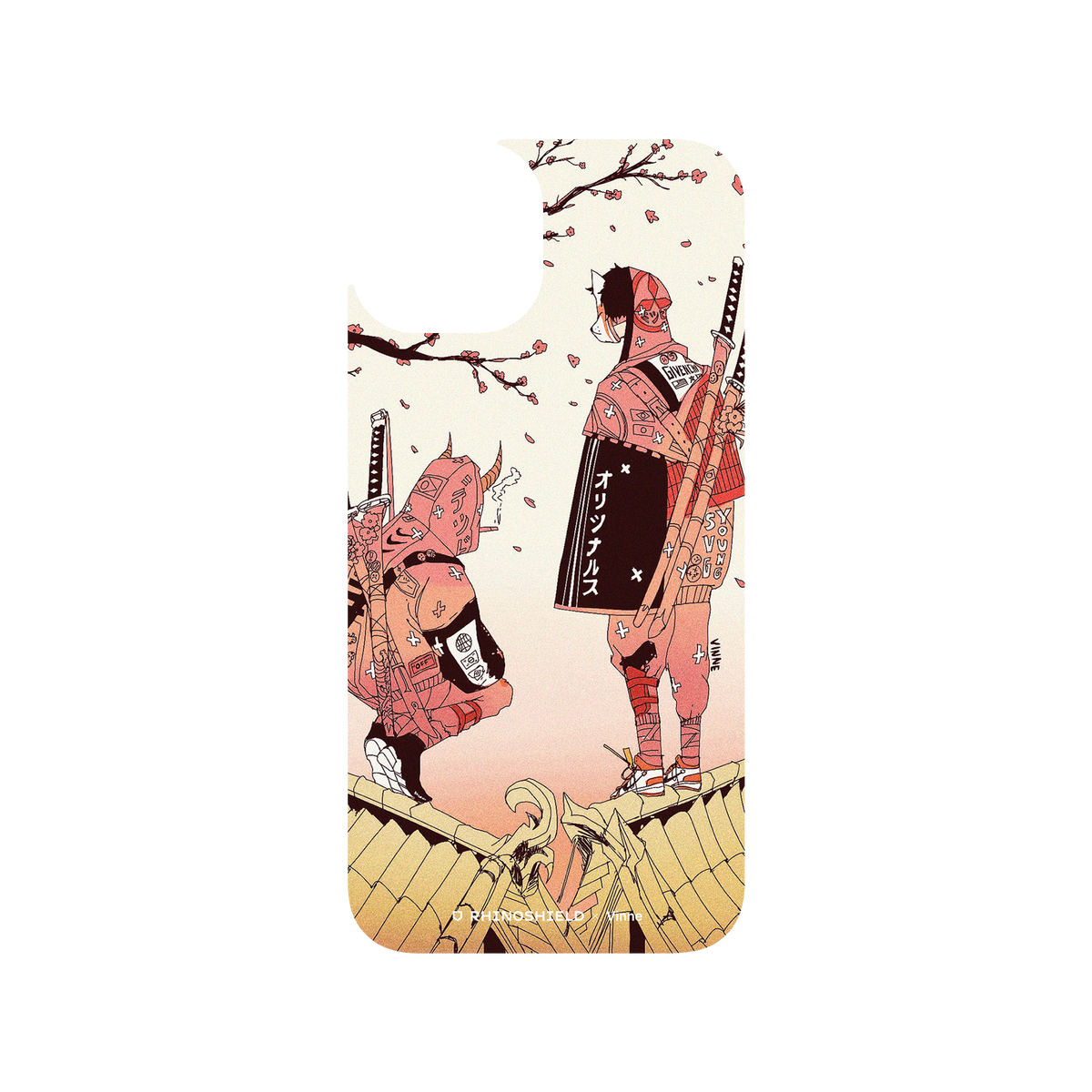 RhinoShield X Vinne Clear iPhone 13 Case - Sakura Season