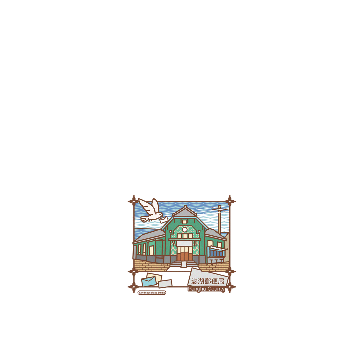 RHINOSHIELD X OldHouseFace Clear iPhone 13 Case - Penghu Historic Post Office