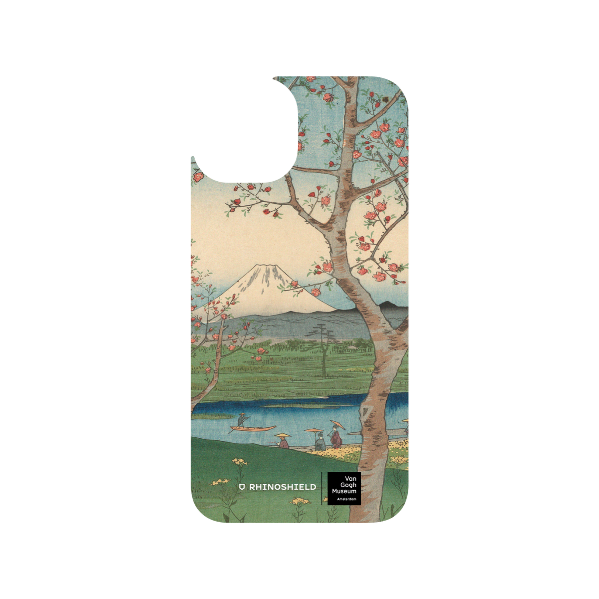 RHINOSHIELD X Van Gogh Museum  Clear iPhone 13 Case - View of Mount Fuji from Koshigaya - Utagawa Hiroshige