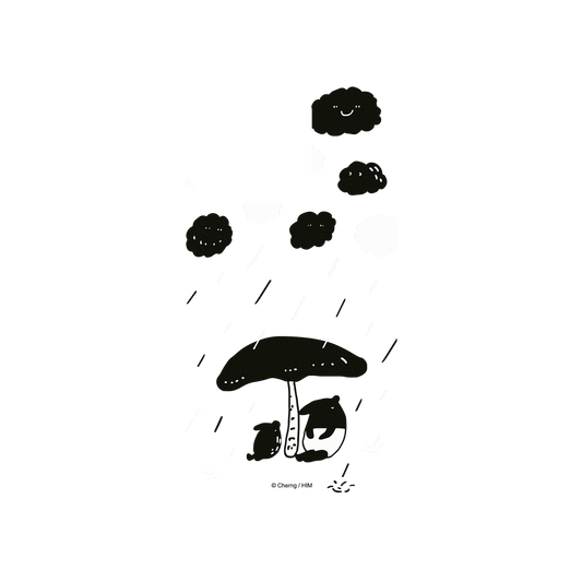 RhinoShield X LAIMO Clear iPhone 13 Pro Case - It's Raining (Transparent)