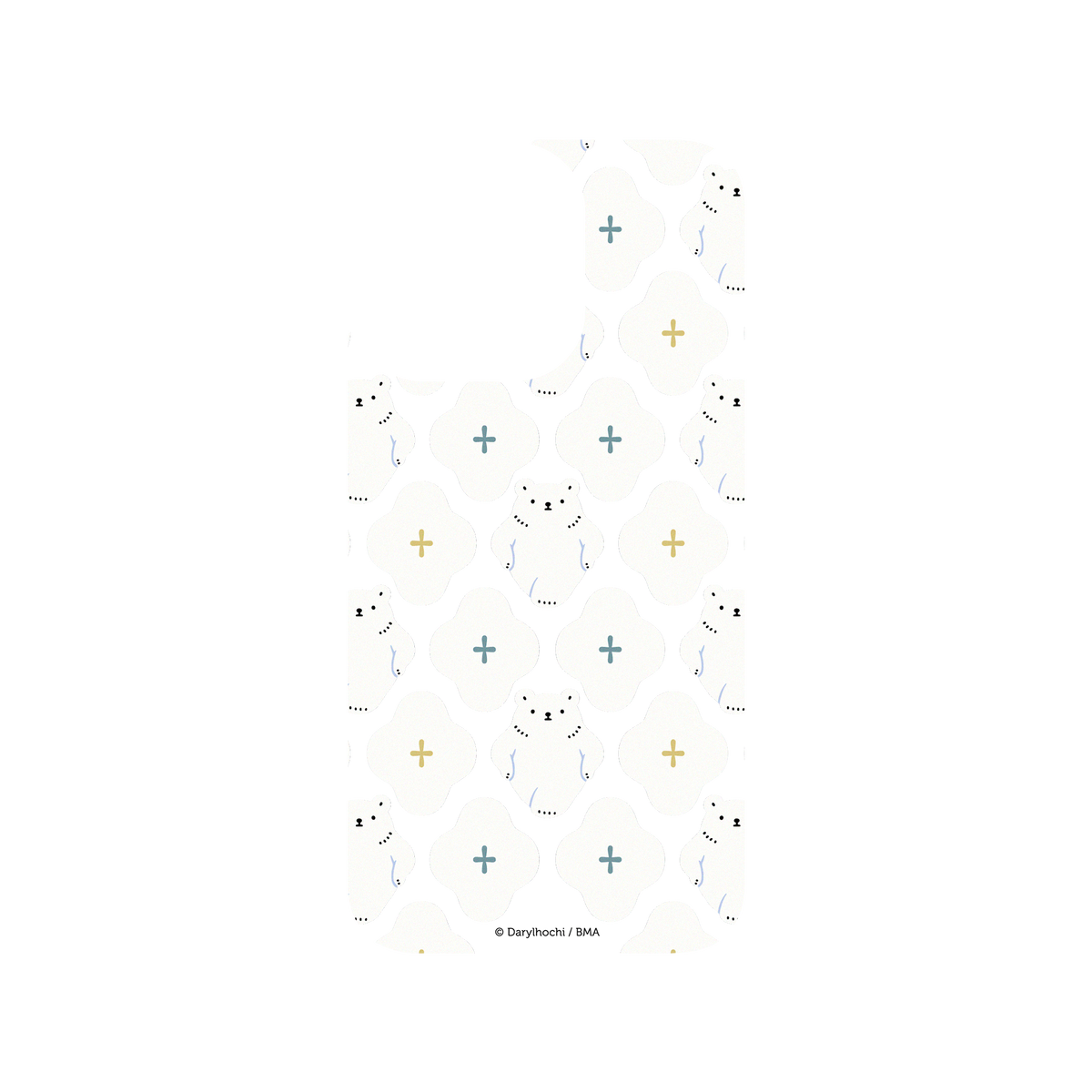 RhinoShield X Darylhochi Clear iPhone 13 Pro Case - White Flower
