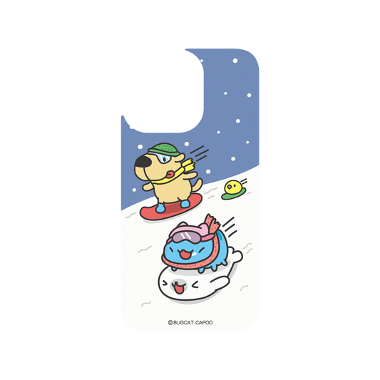 RhinoShield X BUGCAT CAPOO Clear iPhone 13 Pro Case - Fun of Skiing