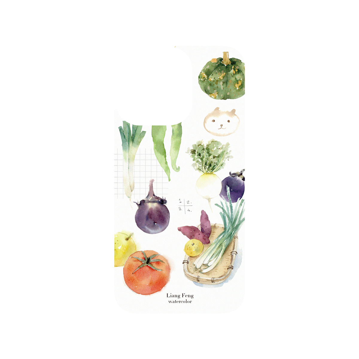 RhinoShield X Liang Feng Clear iPhone 13 Pro Case - Wild Vegetables