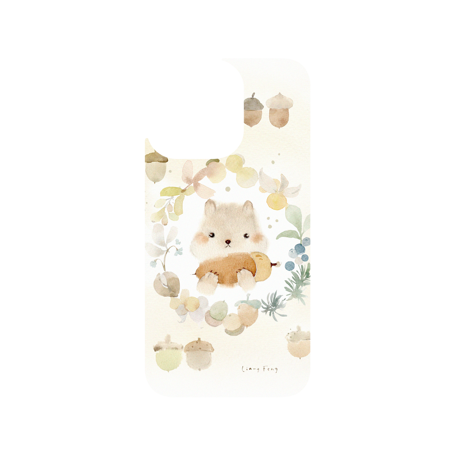 RHINOSHIELD X Liang Feng Clear Case (MagSafe compatible) iPhone 13 Pro - Squirrel