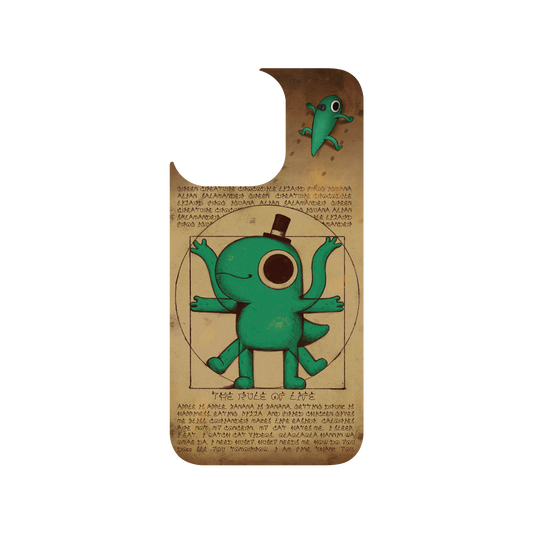 RhinoShield X Incrediville Clear iPhone 13 Pro Case - Vitruvian Lizard