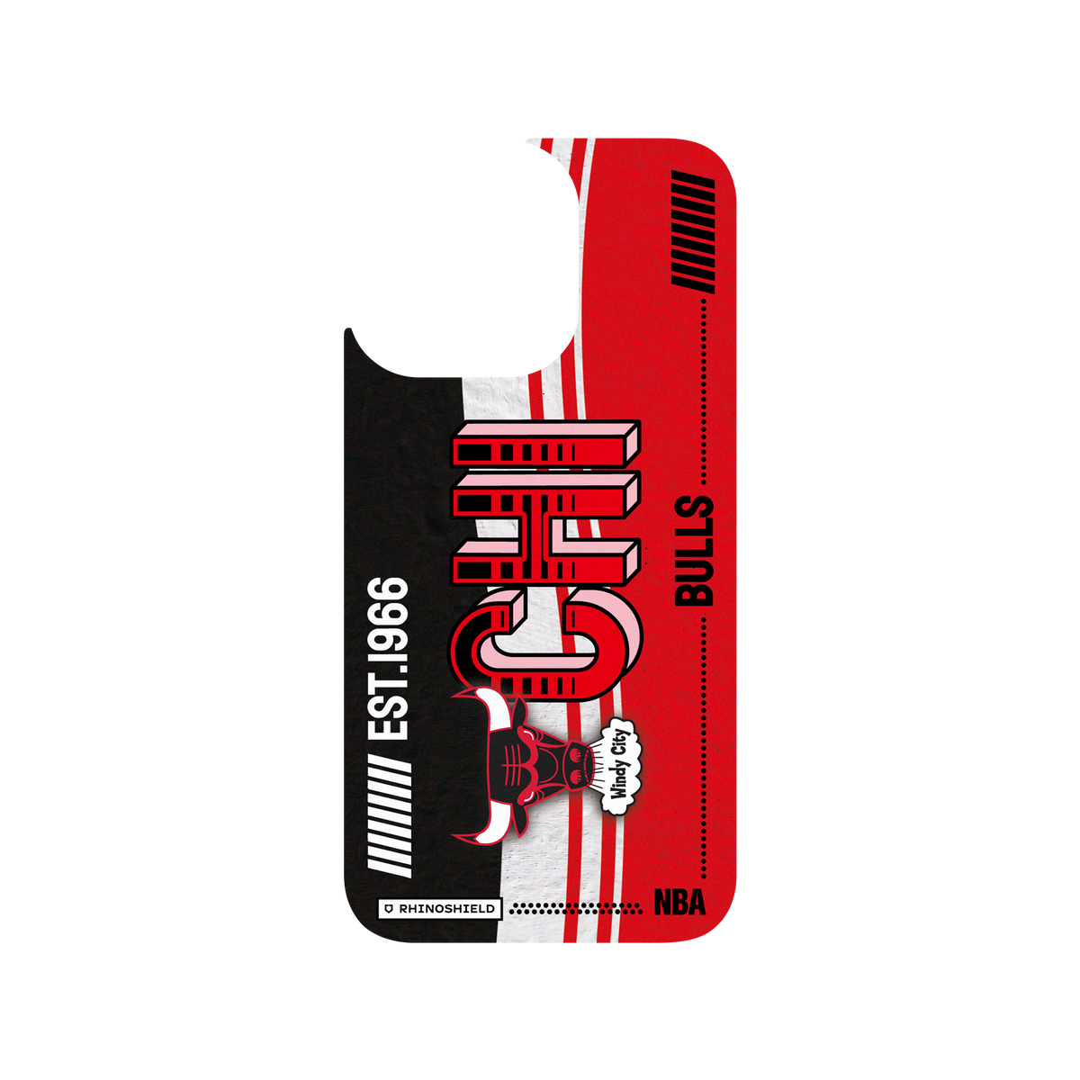 iPhone 13 Pro 犀牛盾Clear聯名設計款透明手機殼 NBA - 復古球員卡-芝加哥公牛 Chicago Bulls - Vintage Card