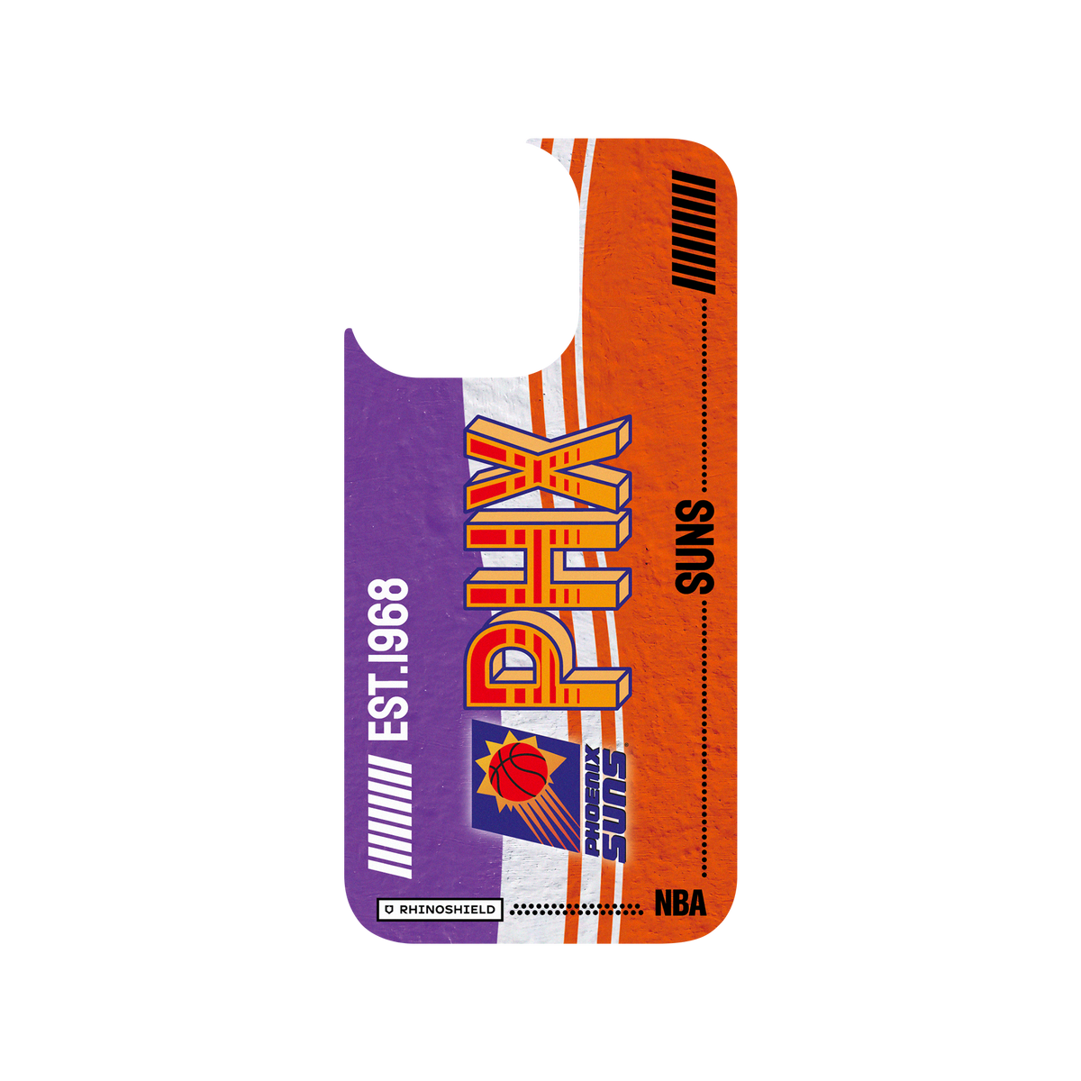 iPhone 13 Pro 犀牛盾Clear聯名設計款透明手機殼 NBA - 復古球員卡-鳳凰城太陽 Phoenix Suns - Vintage Card