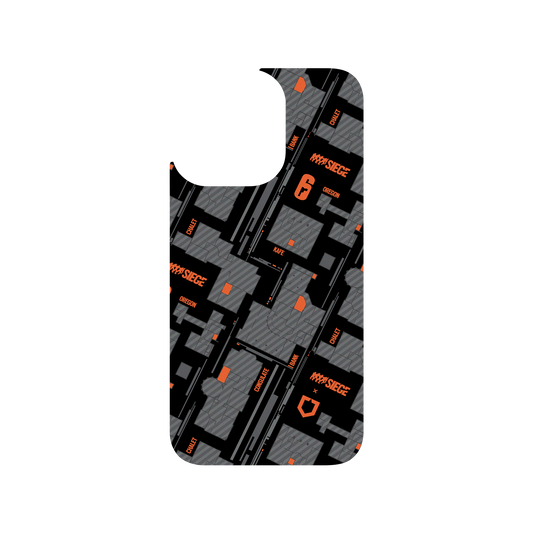 RhinoShield X 6: Siege Clear iPhone 13 Pro Case - Map - Orange