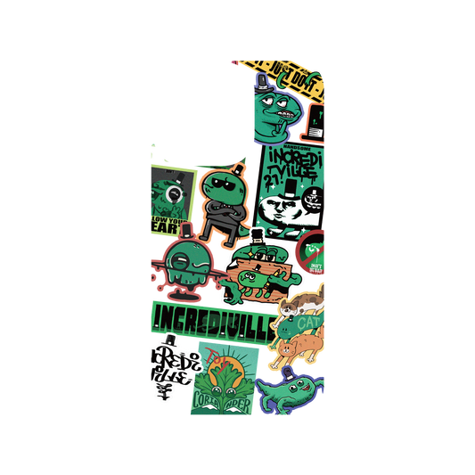 RhinoShield X Incrediville Clear iPhone 13 Pro Case - Odd Sticker Album Volume 2