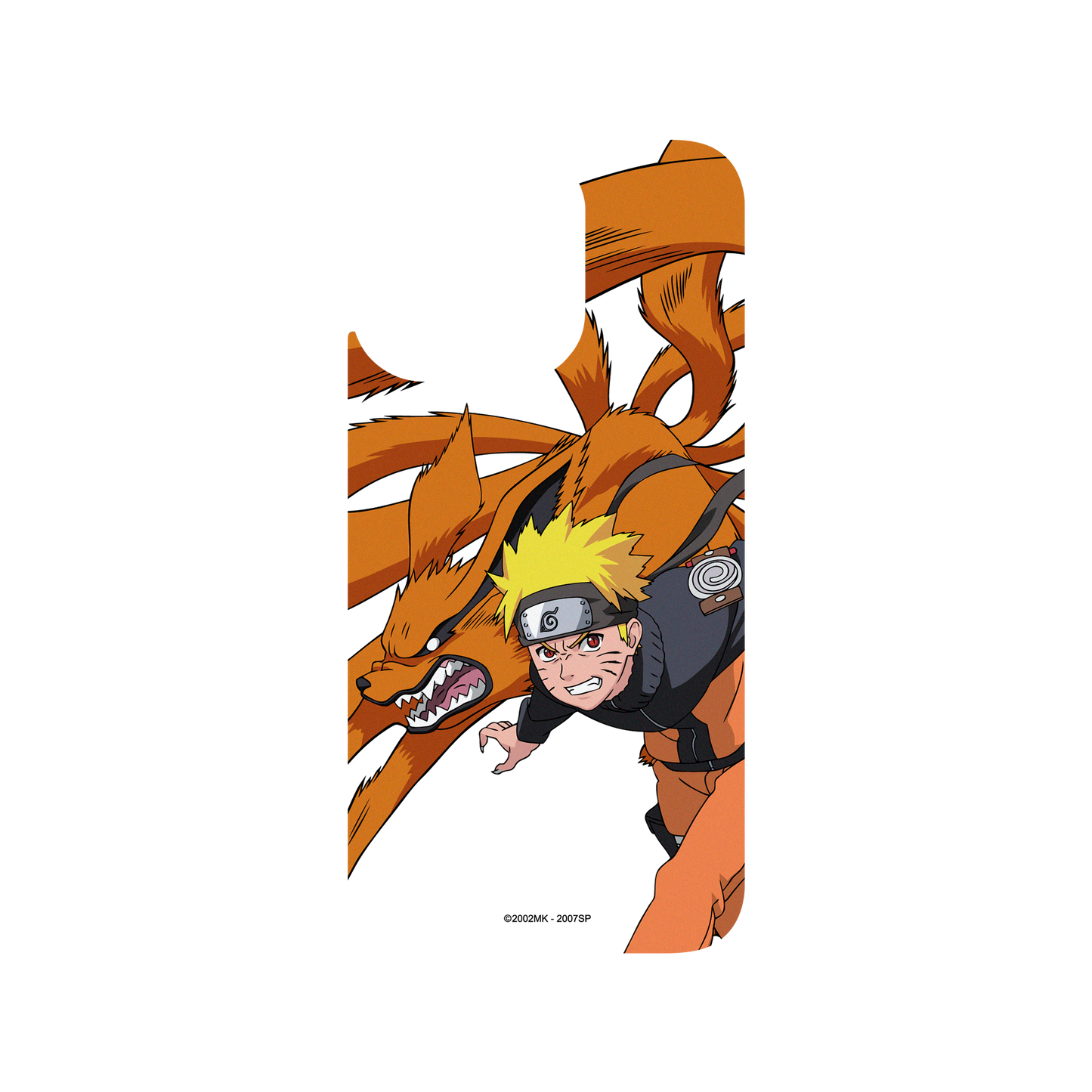 RHINOSHIELD X Naruto Shippuden Clear Case (MagSafe compatible) iPhone 13 Pro - Naruto & Kurama