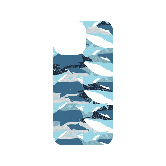RhinoShield X WasangShow Clear iPhone 13 Pro Max Case - Whale Camouflage