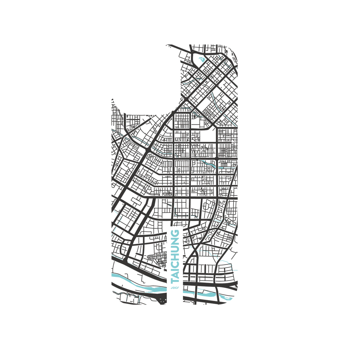 iPhone 13 Pro Max 犀牛盾Clear聯名設計款透明手機殼 JOCR - Taichung (Black Logo)
