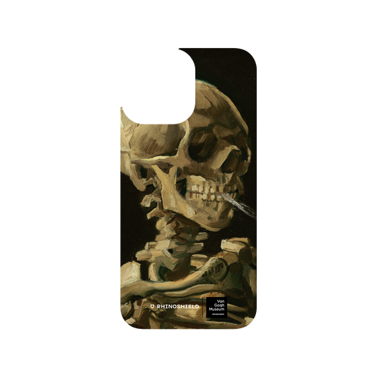 RhinoShield X Van Gogh Museum Clear iPhone 13 Pro Max Case - Head of a Skeleton with a Burning Cigarette
