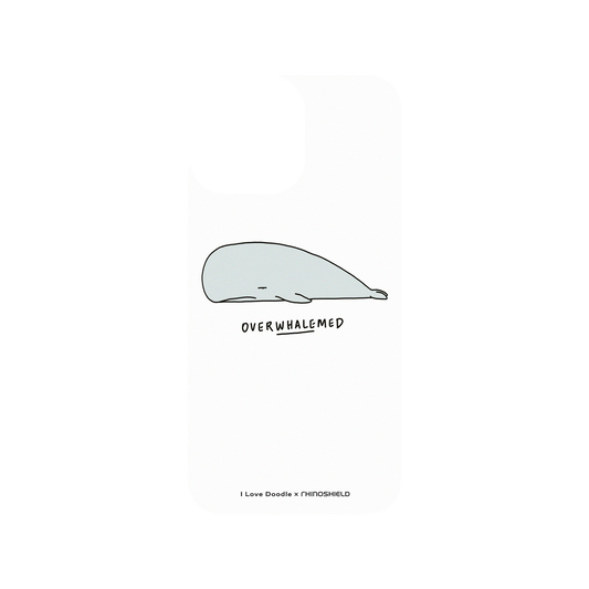 RhinoShield X I Love Doodle Clear iPhone 13 Pro Max Case - Overwhalemed