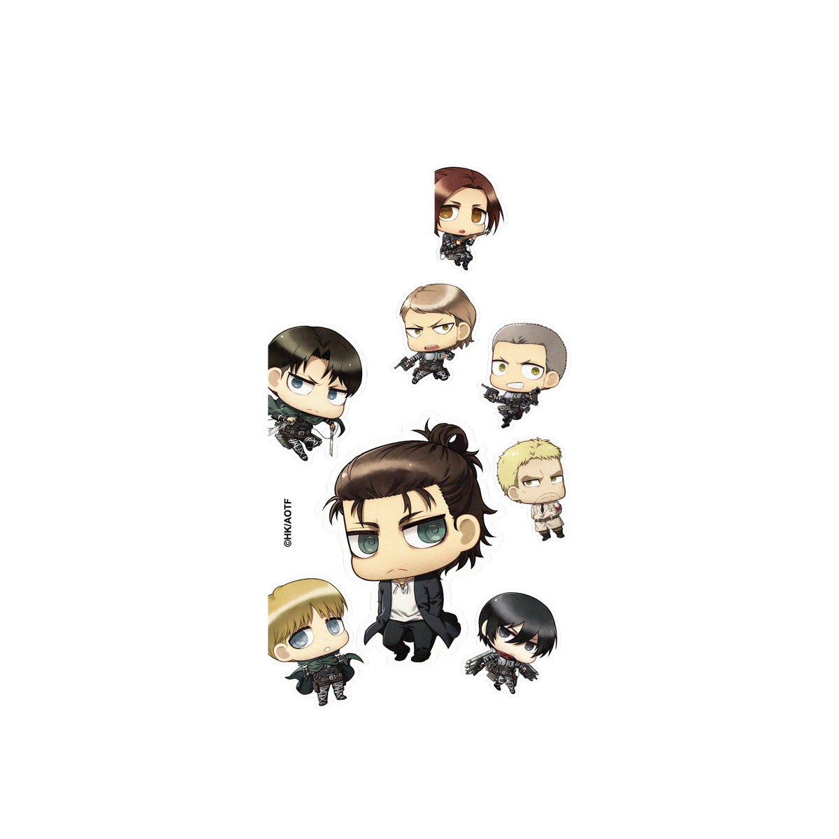 RhinoShield X Attack on Titan Clear iPhone 13 Pro Max Case - Attack on Titan - Chibi