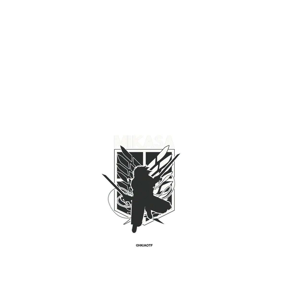 RhinoShield X Attack on Titan Clear iPhone 13 Pro Max Case - Mikasa - Silhouette