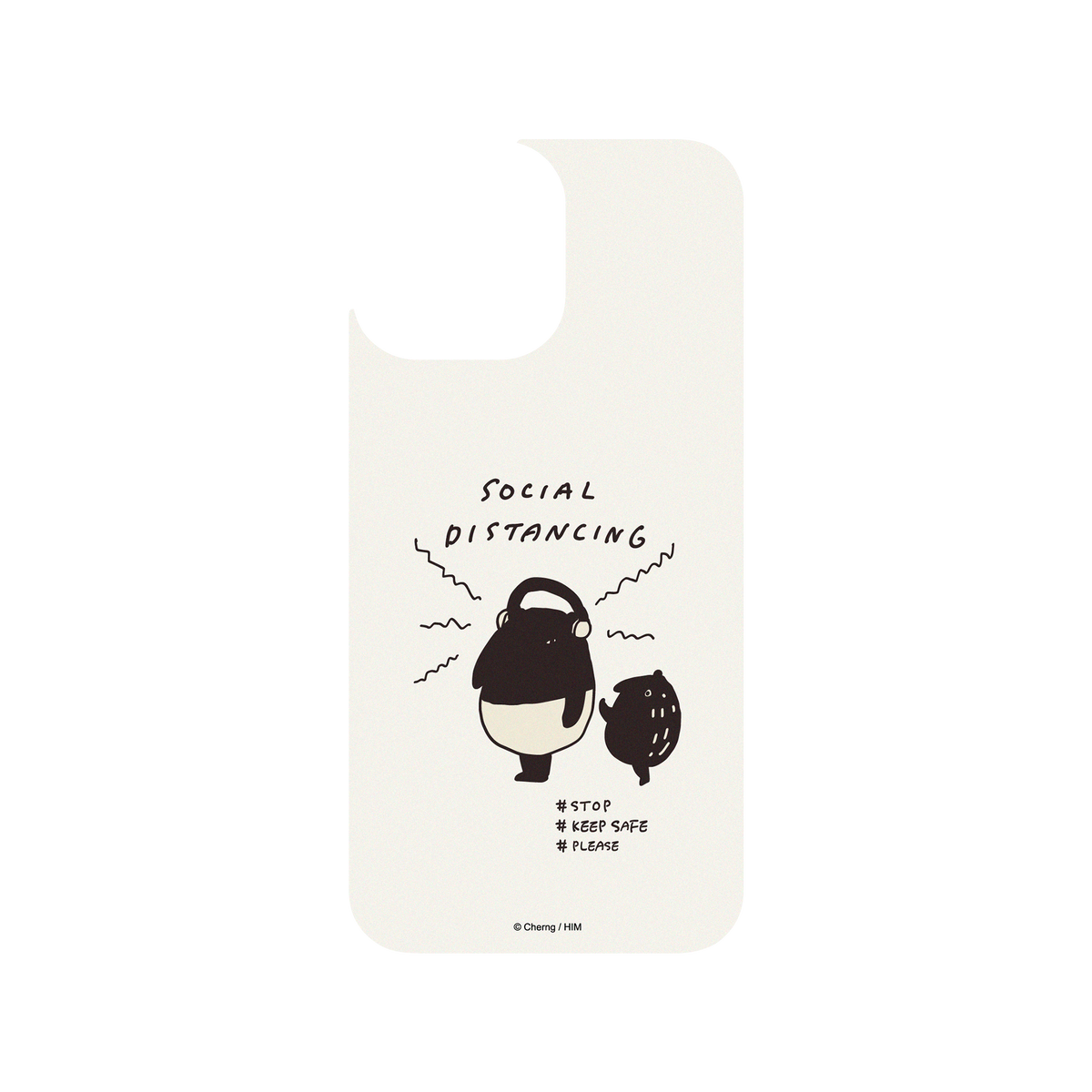 RHINOSHIELD X LAIMO Clear iPhone 13 Pro Max Case - SOCIAL DISTANCING