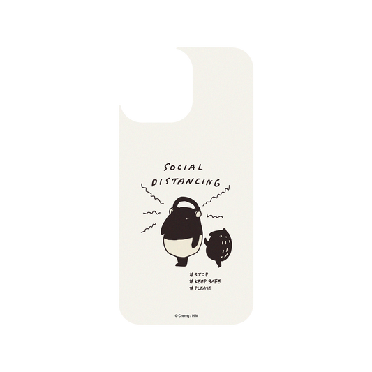 RHINOSHIELD X LAIMO Clear iPhone 13 Pro Max Case - SOCIAL DISTANCING