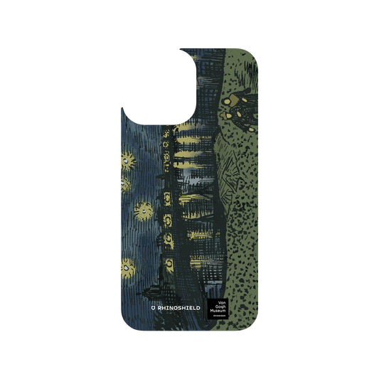 RHINOSHIELD X Van Gogh Museum  Clear iPhone 13 Pro Max Case - Sketch of Starry Night Over the Rhône - Recolored by RHINOSHIELD