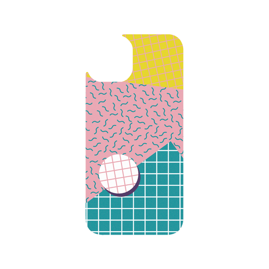 RHINOSHIELD Clear iPhone 13 Case: Original Designs - Color Block Party
