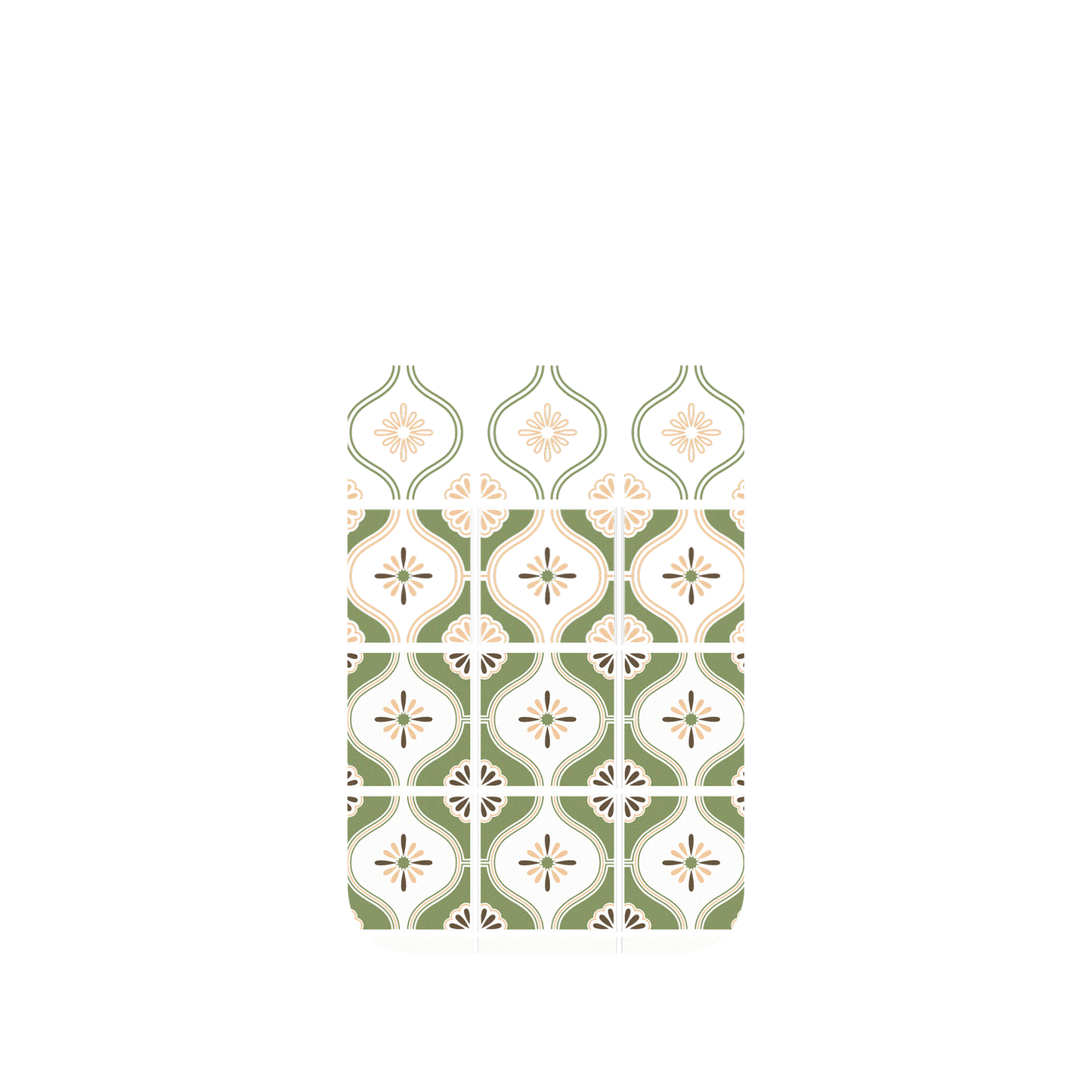 RHINOSHIELD X OldHouseFace Clear iPhone 14 Case - Newtro Tiles - Macha