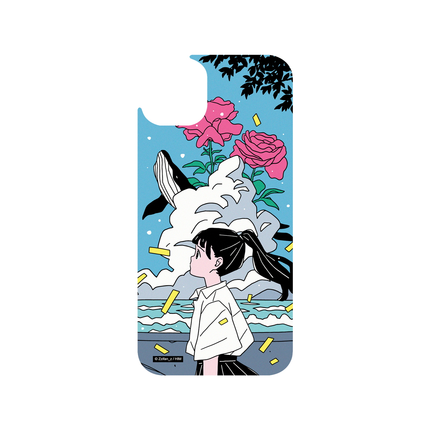 iPhone 14 Plus 犀牛盾Clear聯名設計款透明手機殼 Zzifan_z - 鯨魚