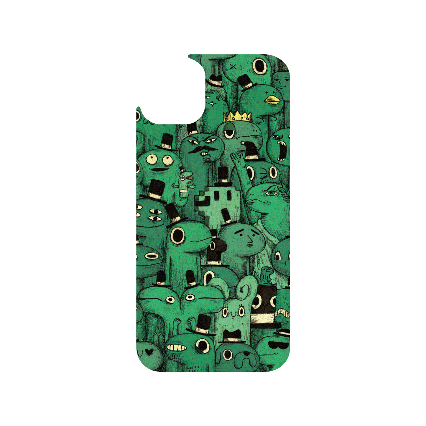RHINOSHIELD X Incrediville Clear iPhone 14 Plus Case - Strange Crowd