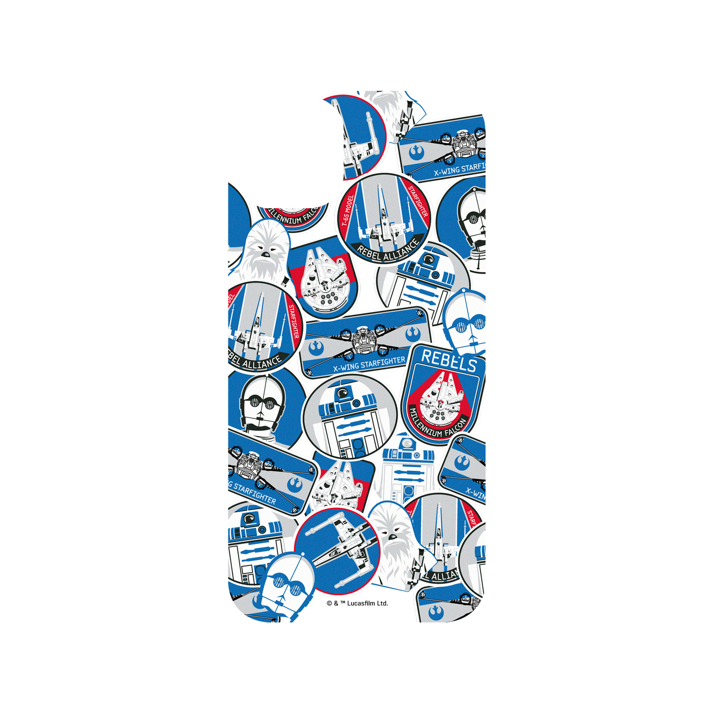 iPhone 14 Plus 犀牛盾Clear聯名設計款透明手機殼 StarWars 星際大戰系列 - Sticker-藍
